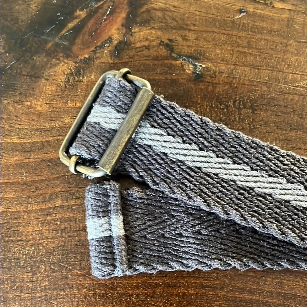 Gray fabric belt for boys